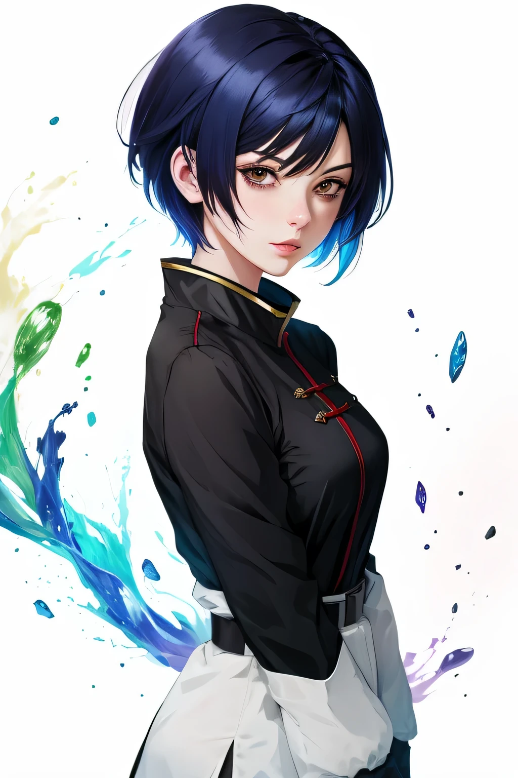 GENSHING IMPACT CHARACTERE DRAW anime cabelo curto
