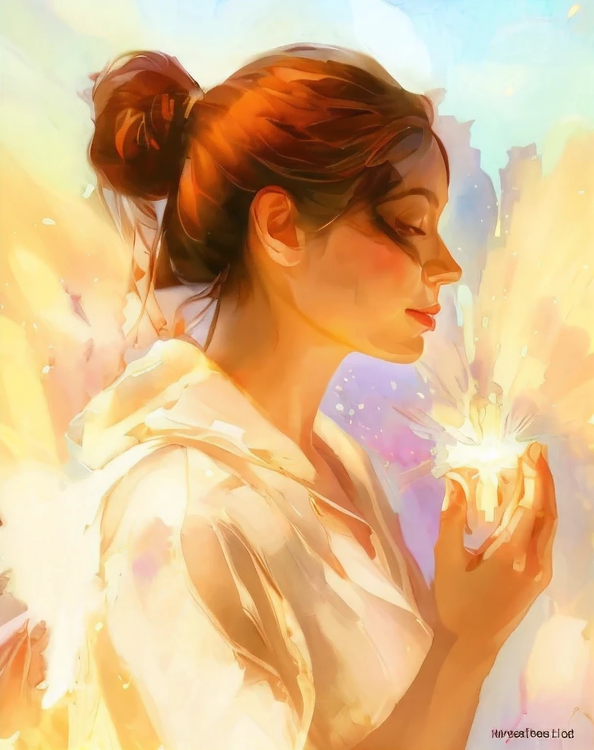 have rice grains、photo of a woman in bright light, beautiful digital artwork, beautiful digital art, high quality digital paintings, digital arthigh quality, amazing digital art, beautiful digital paintings, watercolor digital painting, very beautiful digital art, Digital Art Painting, digital painting art, inspiring digital art, beautiful amazing digital art, stunning digital paintings