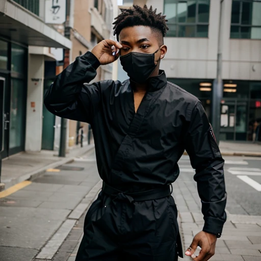 Black anime ninja