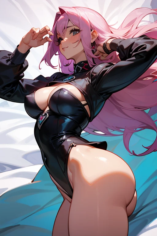 abriendo su vagina en la cama, mostrando sus grandes pechos desnudos, cabello blanco, pose pervertida, cadera grande, culo grande, provocativa, sexy, mamasota, lujuriosa, cuerpo rellenita, buen cuerpo, ropa pervertida