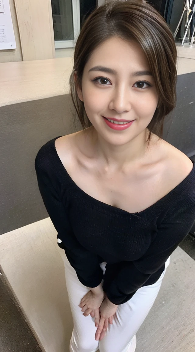 ((Medium shot scene、two-thirds of the body stands))highest quality、master piece、Super high resolution、(Photoreal:1.4)、japanese woman、48 years old female,smile,wavy brunette hair、silk、Knit crew neck T-shirt,yoga pants(huge breasts:1.4)、standing on one's own feet:1.2,Lively streets,get wet,Slightly chubby body type:1.2,straight body,A little chubby face:1.2,wrinkles around the eyes,There are wrinkles at the corners of the mouth,perfect body,NSFW、Mature、Mother、40 years old、big breasts、No bra、not wearing a bra、You can see the shape of the nipple、troubled expression、Full body Esbian、luxurious appearance、セックスのcharm、Bob Cut 32k Sexy Female Model , huge breasts, blue eyes, black straight hair ,High resolution , Upper body、charm、full nude、full nude、stadium、big breasts、laughter、masterpiece、highest quality、vagina、hidden areas revealed、Insertion of foreign objects into hidden parts、full nude、large amount of sperm、semen、dildo masturbation