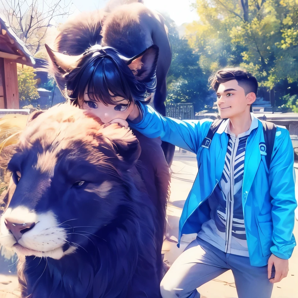 Iam the collage and selfie with legendary animal, ultra high quality