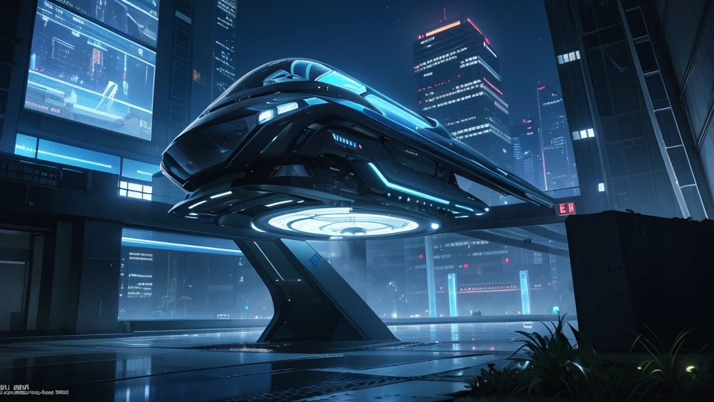 Futuristic Architecture: Use modern buildings with bold designs and clean lines. Incorporate futuristic skyscrapers, perhaps with glass facades or metallic materials, to create an impressive skyline.
Advanced Technology: Integrate technological elements into the environment, such as holograms, floating projection screens, or interactive interfaces in the air. These elements can add a futuristic touch and reinforce the idea of technological advancement.
Ambient Lighting: Employ futuristic lighting with shades of blue and neon. Include indirect light sources, LED lights integrated into the architecture, and highlights on the character's features.
Flying Vehicles: Introduce flying vehicles into the scene to suggest an advanced society. This could include flying cars or spacecraft hovering in the sky.
Synthetic Nature: If the environment allows, add natural elements like trees or plants, but with a futuristic twist. Perhaps trees with bioluminescent leaves or plants that react to the presence of the character.
High-Tech Cityscape: Build a futuristic city with advanced infrastructure, such as elevated walkways, efficient transportation systems, and innovative urban elements.
Control Panels: Integrate digital or holographic control panels into walls or structures, indicating the technological control that this humanoid-robotic leader may have over the environment.
Metallic Reflections: Use metallic reflections on surfaces to emphasize the character's metallic nature. This can be done on buildings, vehicles, or even in water bodies if there are any in the scenario.