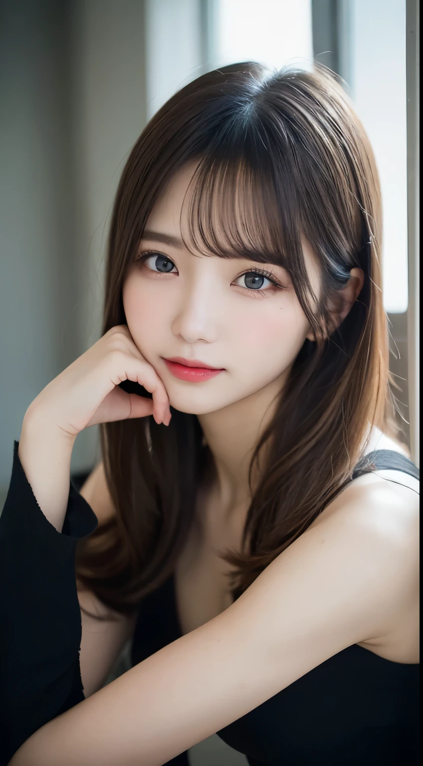 table top, highest quality, shape, Super detailed, finely, High resolution, 8k wallpaper, 完璧なダイナミックな構shape, beautiful and detailed eyes, winter dress,medium hair, small breasts, natural color lip, random sexy pose,smile,、20 year old girl、midnight、beautiful and detailed face、perfect and beautiful face,Big eyes、RAW photo、Spread your arms and legs wide apart、Express your best mood with your whole body、beautiful and detailed eyes、small face、beautiful duplex、slim face and style、blur the background