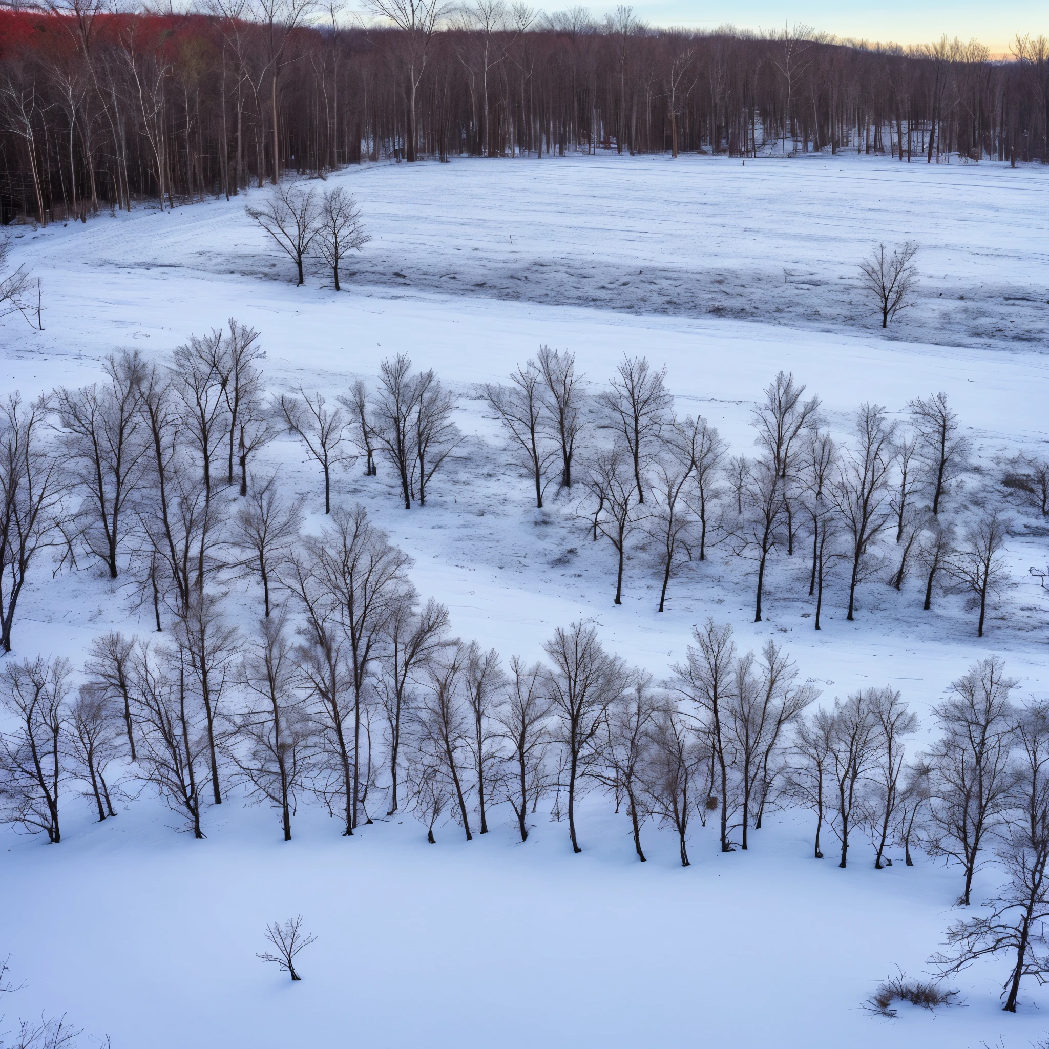 Northern New York field during winter. No snow.