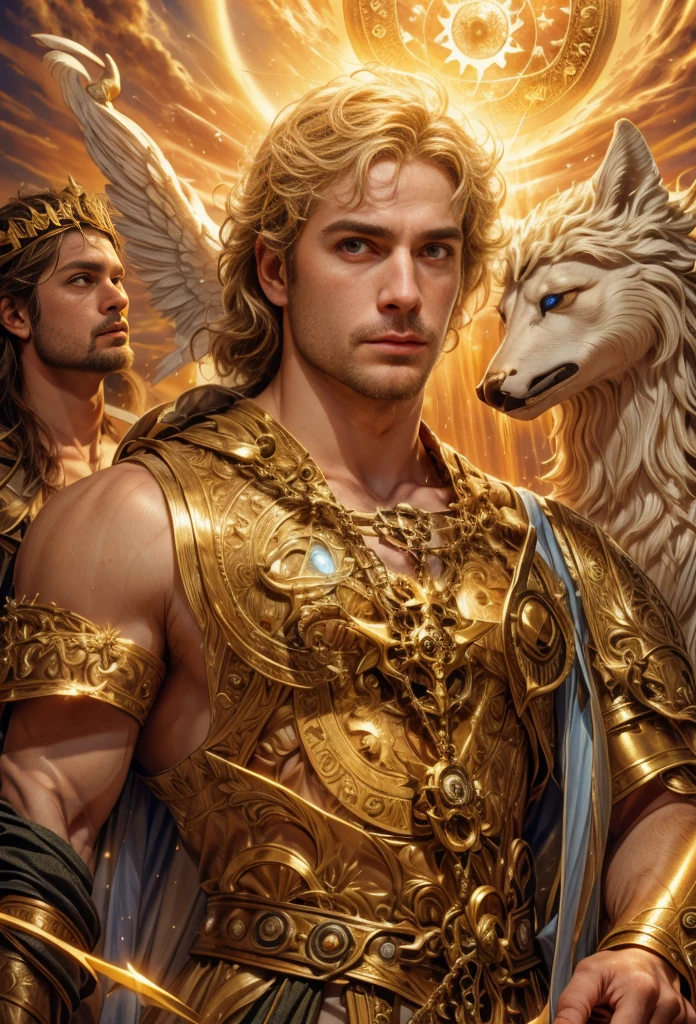 um retrato de(( um homem belo como os Deuses )), ((peitoral forte e largo)), pernas fortes e musculosasin high definition, em 8K de ((um homem)) de 18 anos, (( Homem)), Deus do Mar, Deus do Oceano, Luthien, arte de deus, Deus da mitologia grega, Deus da Lua, Deus do amor e da paz, deus bonito, Mitologia do Deus da Terra, o deus Eros, Um retrato impressionante de um deus, Frank Kelly Freas, Estilo Karol Bak, ((beautiful face)), Ultra Definition, melhor qualidade, 32k ultra , Ultra HD