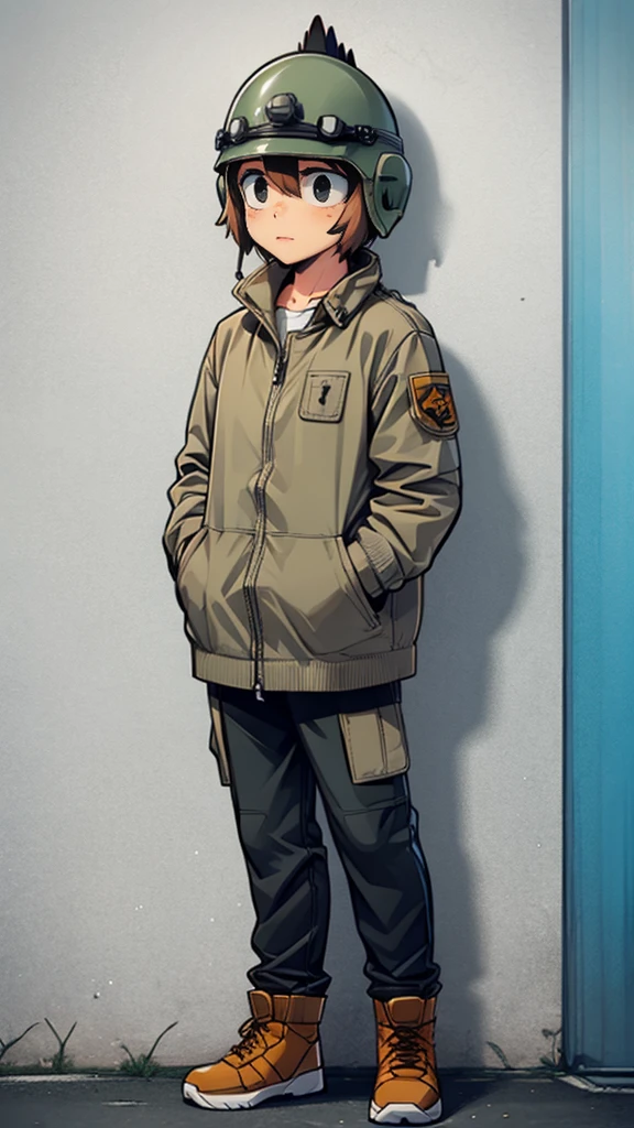 Wearing air force clothes,Cartoon,hawk, helmet