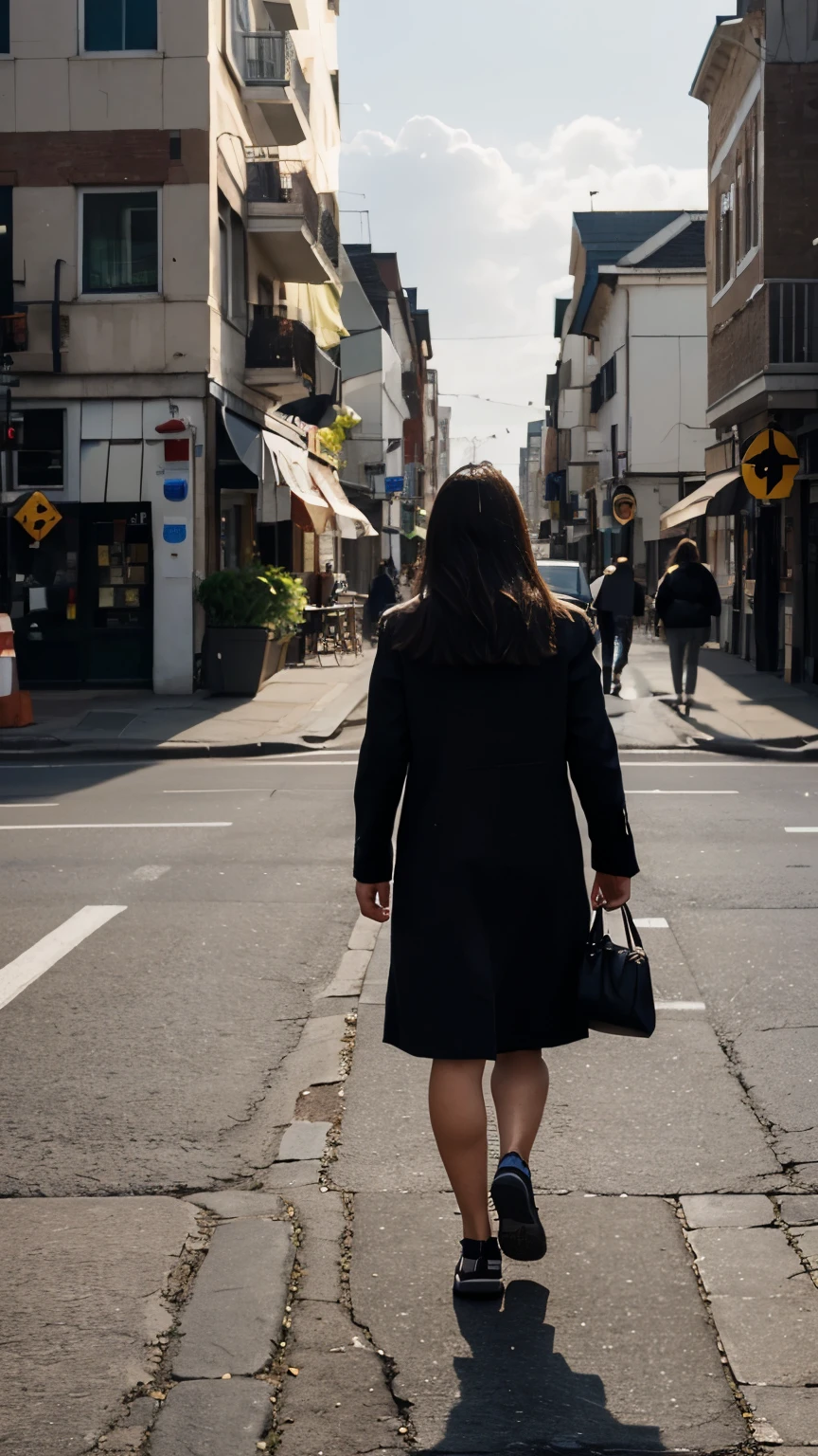 Some people walk in the morning, realistic, best quality,