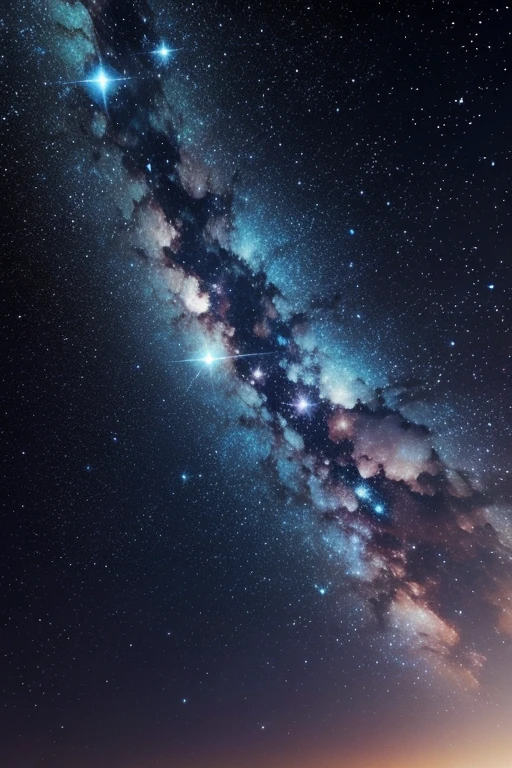 rotating starry sky