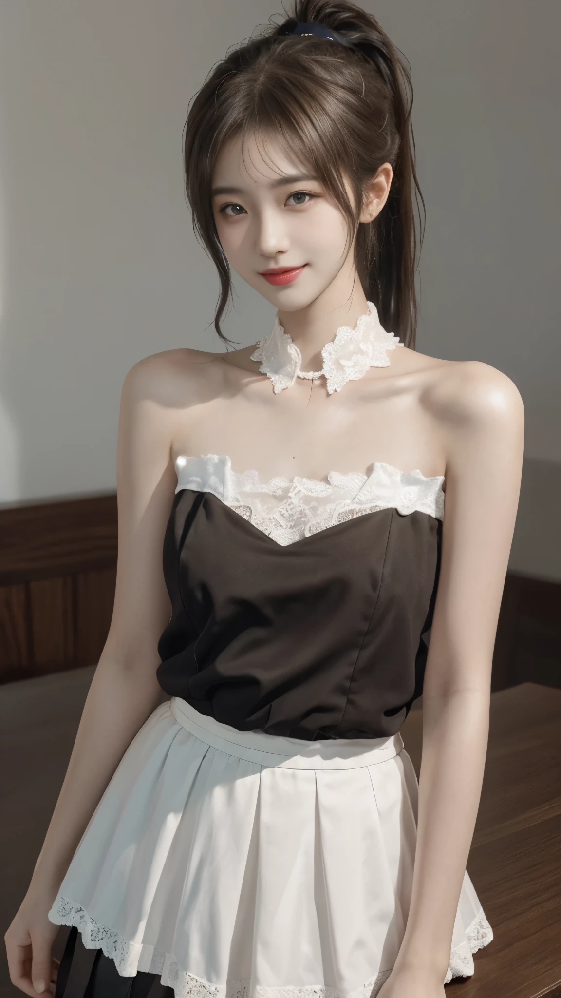(masterpiece, Highest quality, Highest quality, Official Art),Beautiful pink hair、Twin tails、bangs、gorgeous hair accessory、Gorgeous Earrings、Gorgeous Necklace、Gorgeous bracelets、A bow tie、Milky skin、Fishing eyes、Pointy Ears、girl、((young、)),smile、目眩のするsmile、smile showing teeth、Thin arms、Small Bust、Slender upper body、Tight waist、Small hips、Thin thighs、Slim lower body、Exquisite lace gold bikini、Put something on your head、Sandy Beach、Strong sunlight、Full Body Shot、Dancing
