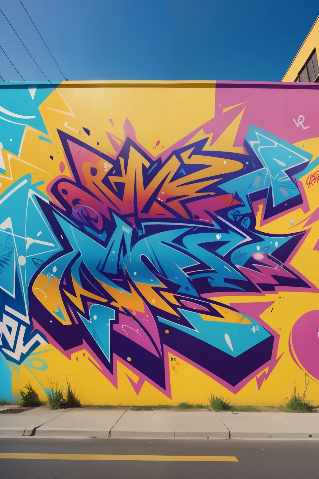 With the letters APSEE FESTA,Create Logo,graffiti art,graffiti on the mural,Fashionable,colorful,summer,