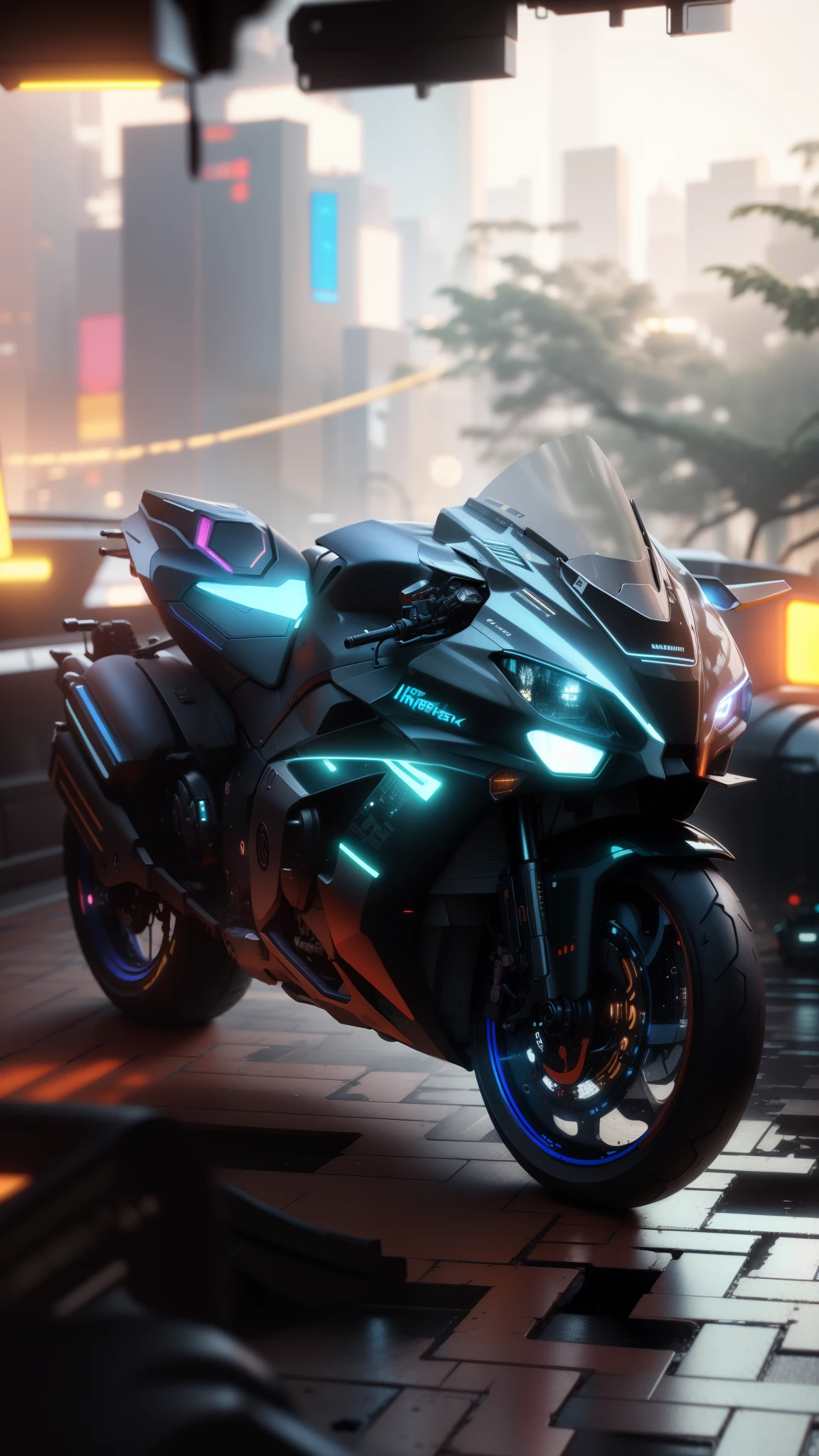 (hiperrealisme:1.1),(detail:1.2)8k, cyberpunk, realistic , detail , 8k, ultra realistic, check background,bokeh
