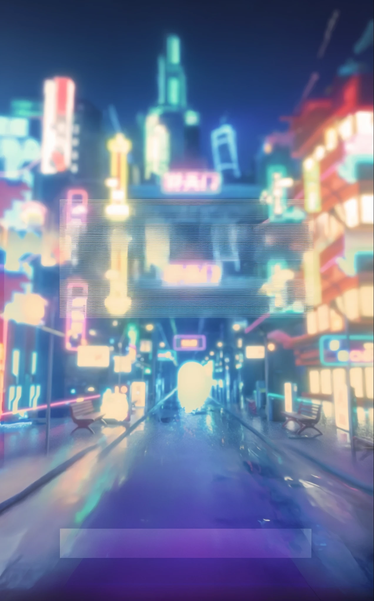there is a picture of a city street with neon lights, cyberpunk street, neo tokyo background, futuristic street, cyberpunk city street, neon city, blade runner vibes, bladerunner street, bladerunner street alley, in cyberpunk city, neon rainy cyberpunk setting, dreamy colorful cyberpunk colors, cyberpunk alley, neon street, cyberpunk night street, inspired by Liam Wong