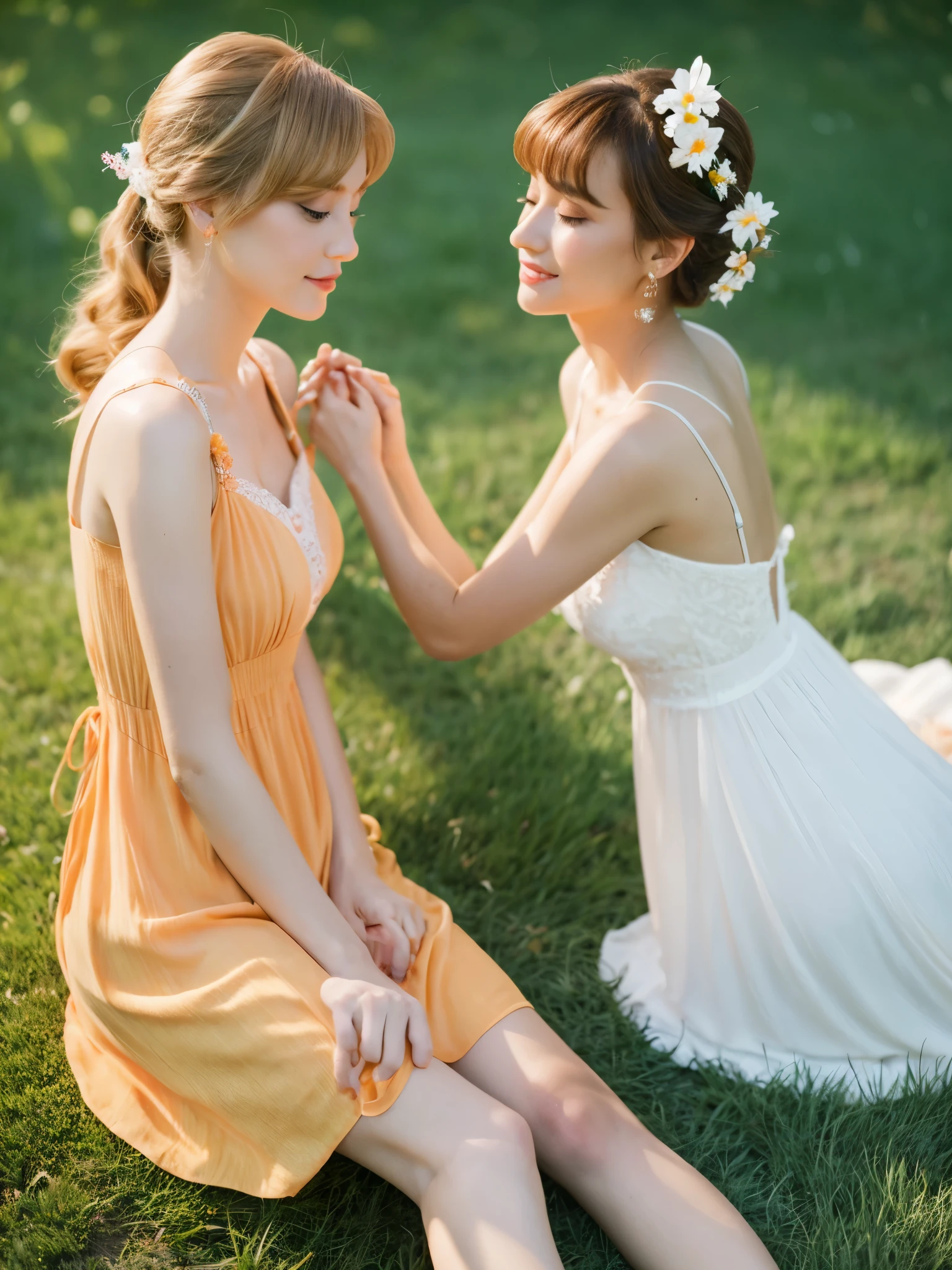 Peach et daisy
