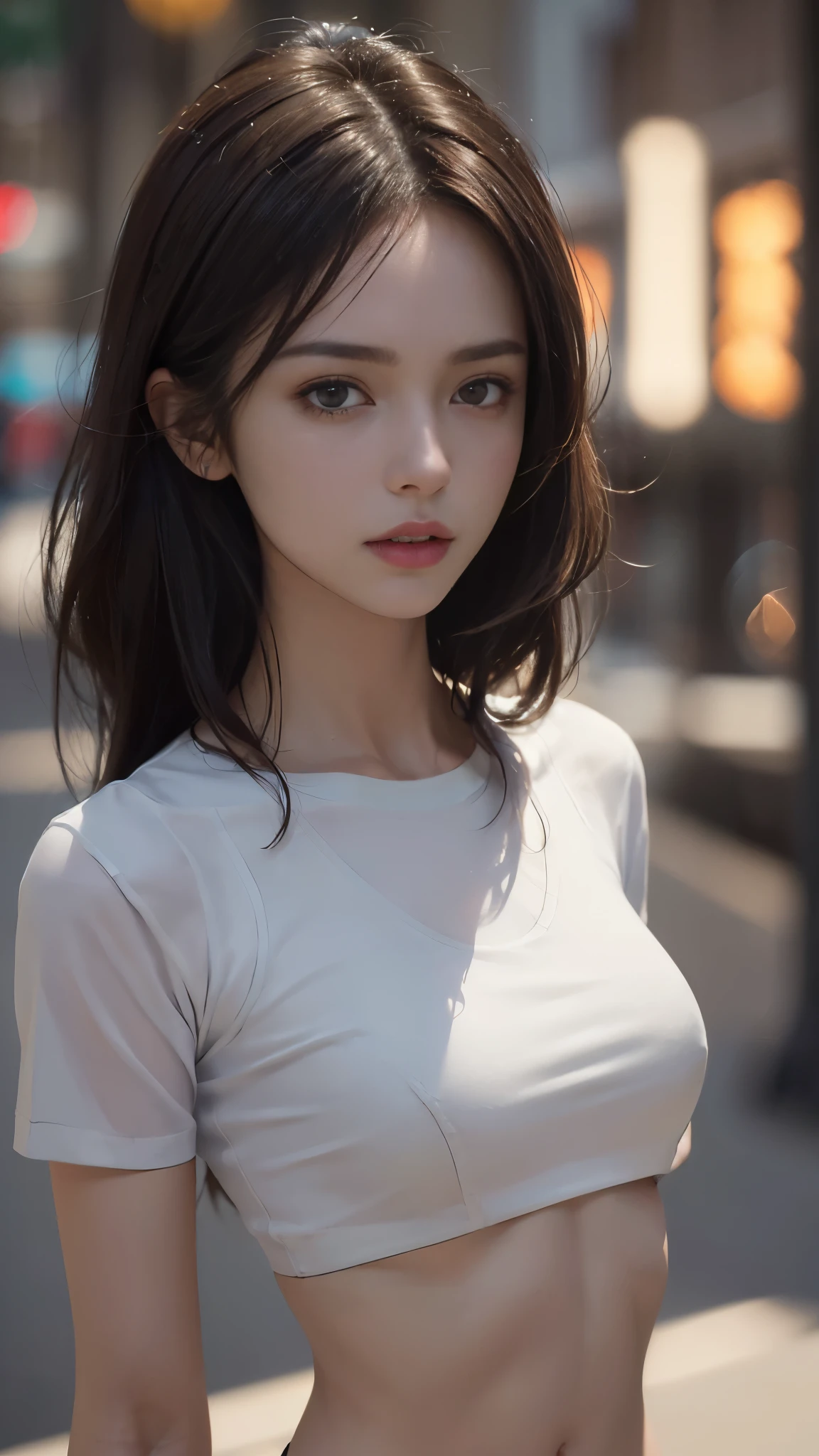 Beautiful caucasian girl, Photorealistic, Masterpiece,  artstation trending, 8K, Very cute, Beautiful, Cinematic