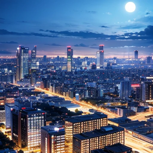[Ilustrasi malam yang tenang di Tokyo dengan langit berbintang. Gambar apartemen keluarga Sadao.]

