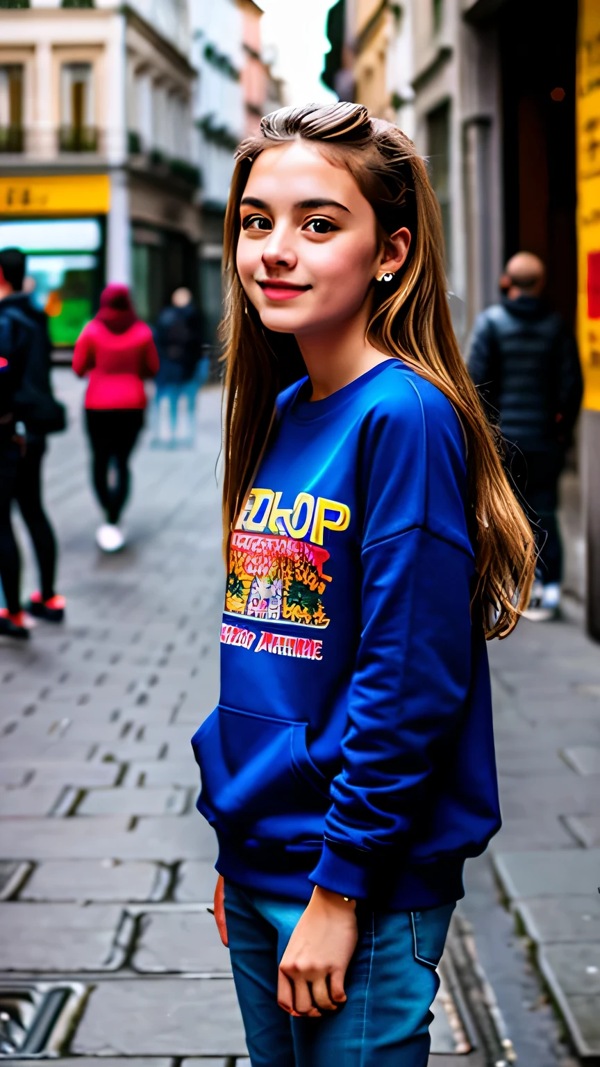 highest quality, detailed background, girl, ,Euro_street, random_wear,