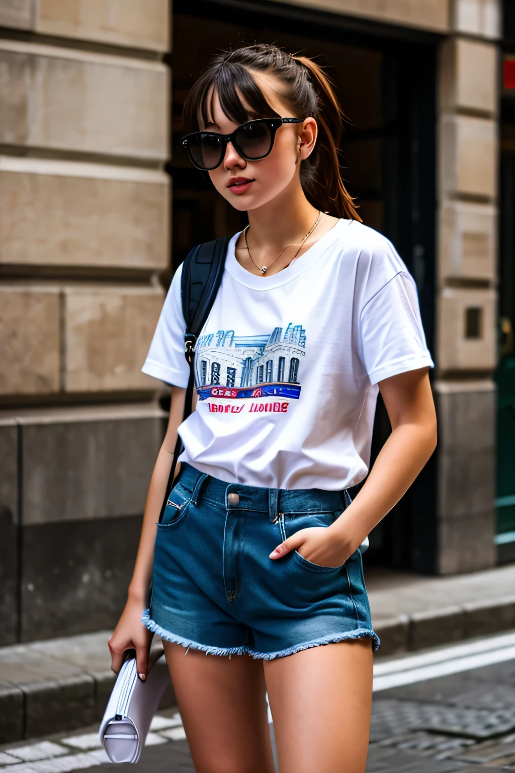 highest quality, detailed background, girl, ,Euro_street, random_wear,