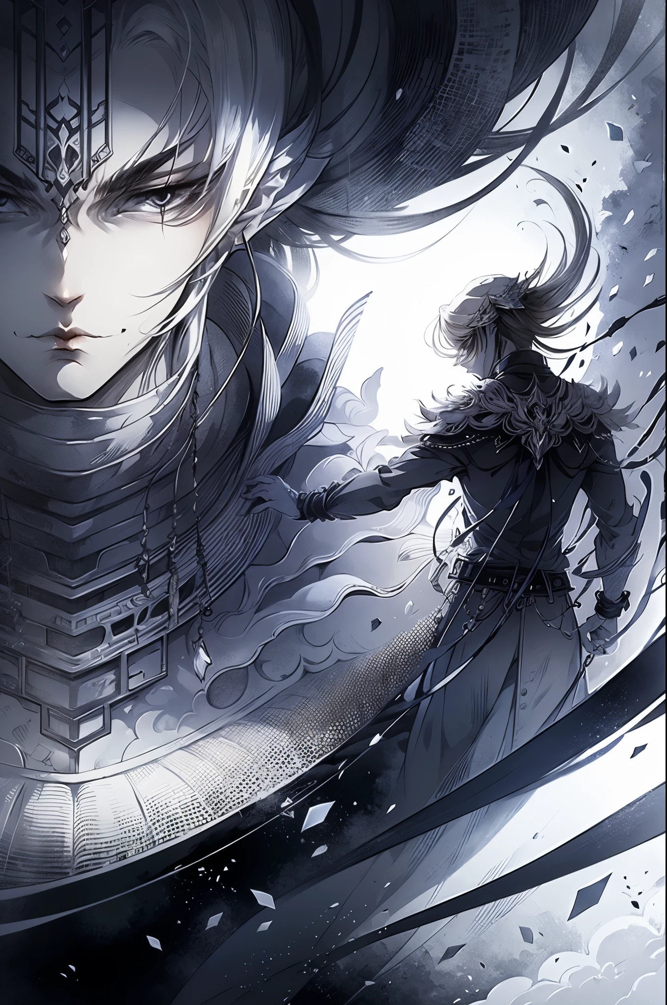 Gojo Satoru Infinite Mode, Ultra 4K, Image is white/black mode, hd anime
