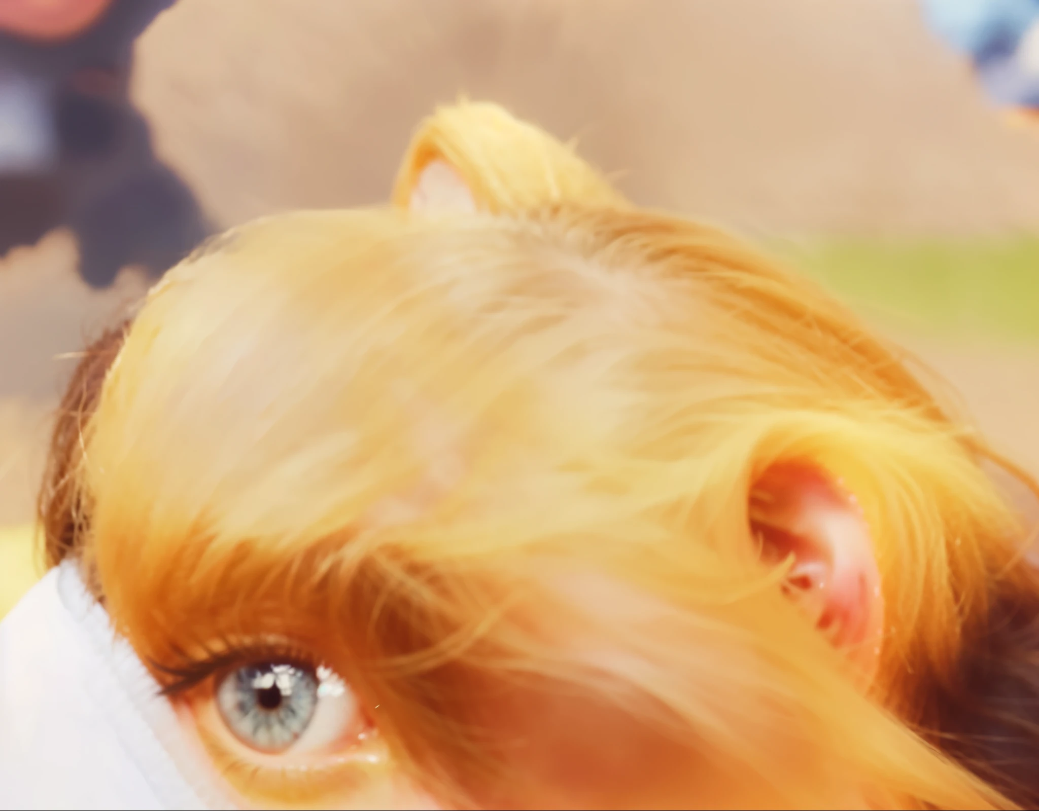 mane hair,top of head,Eye,ear,high quality, 4K, super, actual, Super details,no blur,clear edges