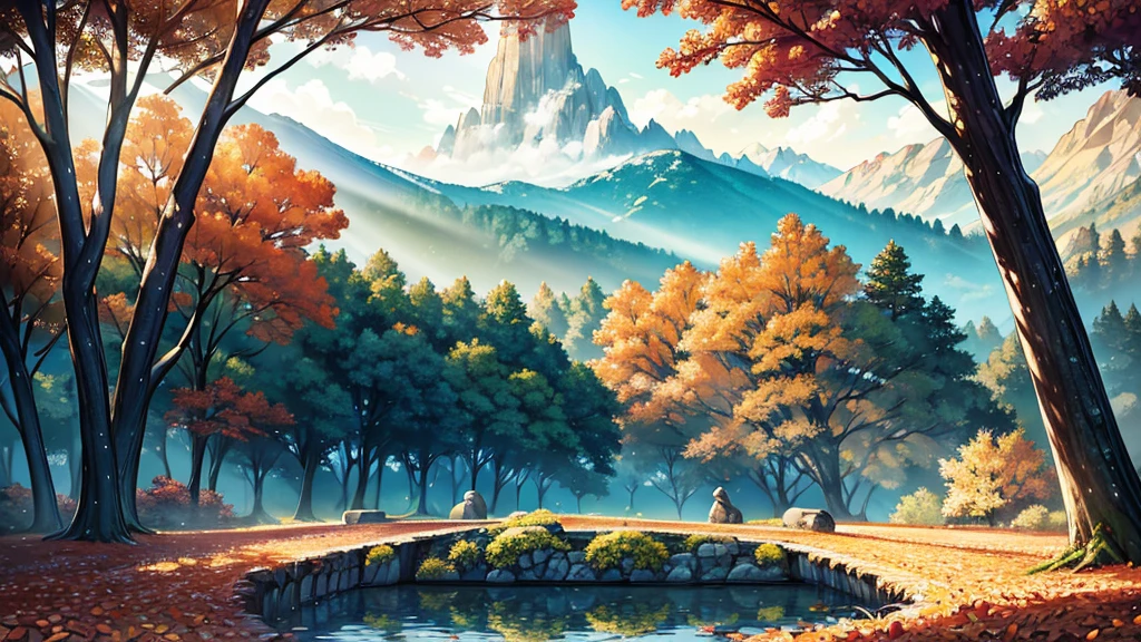 (best quality,4k,8k,highres,masterpiece:1.2),ultra-detailed,realistic,spacious road,beautiful detailed trees,majestic mountains,breathtaking scenery,winding path,colorful autumn leaves,serene atmosphere,natural beauty,soft sunlight,harmonious color palette,subtle shadows,crisp air,vivid colors,leaves rustling in the wind,rays of sunlight peeking through the branches,ethereal landscape,peaceful solitude,tranquil ambiance,impressive depth,expansive scenery,endless beauty,nature's masterpiece,awe-inspiring view,majestic tranquility,magical forests,majestic peaks,picturesque route,immersive experience,immense depth,calming vibes,serenity in nature,secluded tranquility,hidden gem of nature,unspoiled wilderness,pristine natural wonders