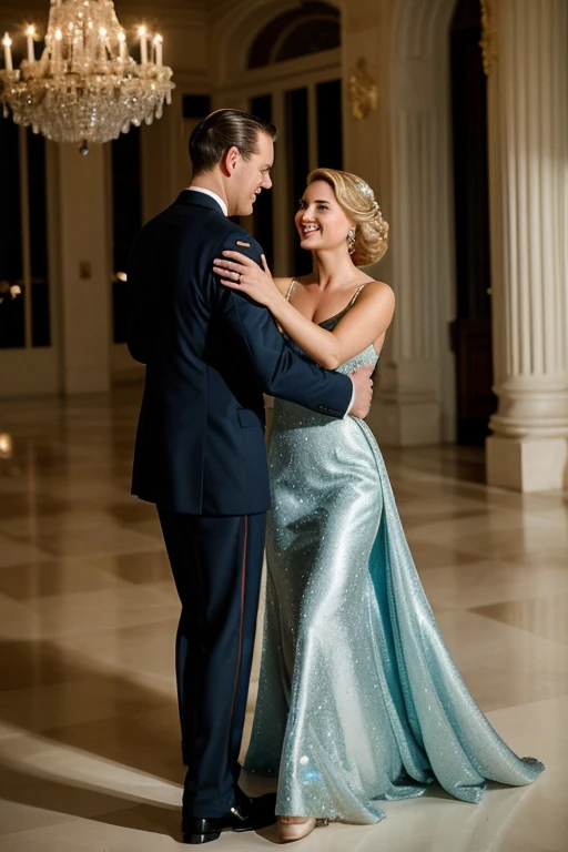 foto de instagram, Title: Timeless Elegance: Grace Kelly Dancing with the Prince of Monaco
**Prompts:** - Grace Kelly, the epitome of grace and beauty, twirls across the dance floor with the Prince of Monaco. She is adorned in a breathtaking blue gala dress that accentuates her regal presence. The dress flows gracefully as they move, creating a mesmerizing display of elegance and sophistication. The scene is set in a grand ballroom, with chandeliers casting a soft, romantic glow. The couple's smiles are filled with genuine joy and affection, as they share a magical moment together on the dance floor. This image captures the essence of timeless love and glamour.
**Negative Prompts:** - Blurry, out of focus, distorted perspective, pixelated, lack of detail, poorly drawn, bad lighting, glaring light source, bad composition, unrealistic colors, washed out, boring colors, bad crayon drawing