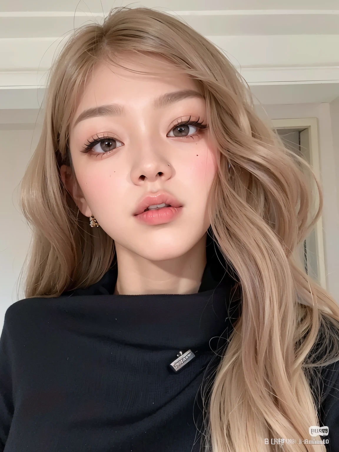 um close up da jennie blackpink com cabelos longos vestindo uma camisa preta, portrait of jenniedo blackpink, jennie blackpink, maquiagem sul-coreana popular, jennie blackpink, rosto sexy com maquiagem completa, maquiagem coreana popular, jennie do Blackpink, parque roseanne de blackpink, JENNIE KIM BLACKPINK Bela Delfina,  coreana, jennie do blackpink