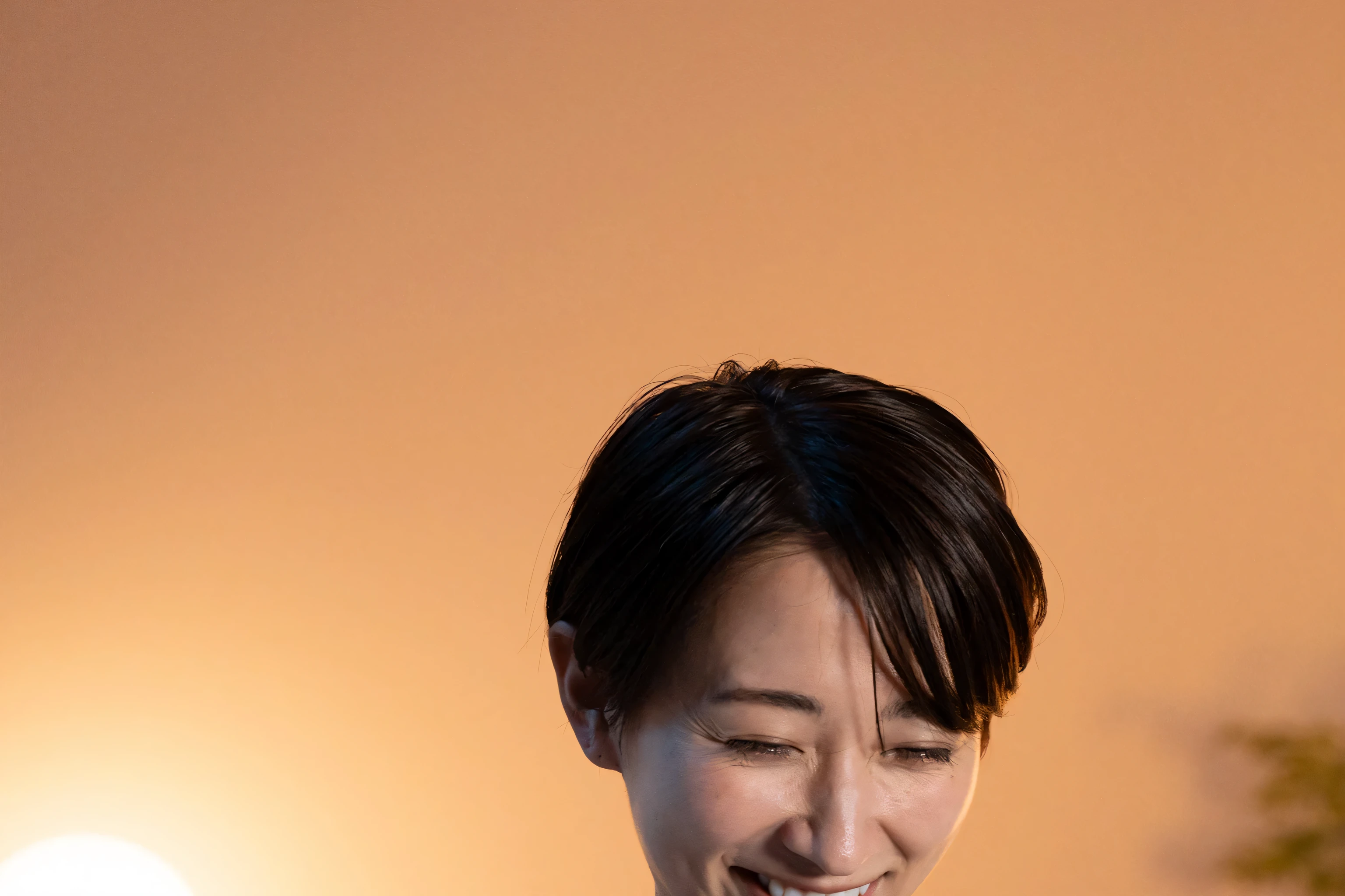 Araf woman sitting on sofa using mobile phone, She holds a smartphone, checking her phone, night time lighting, in a japanese apartment, picture, night, warm light, portrait shooting, checking her phone, low lighting, warm light, warm ambient light, soft warm light, morning light, late night, at home, flashing
