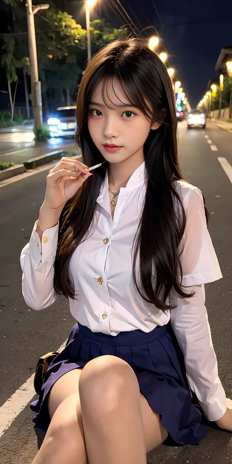 Myanmar girls, full big body. Hot lady. Night view road. Smoking and other sex girl.