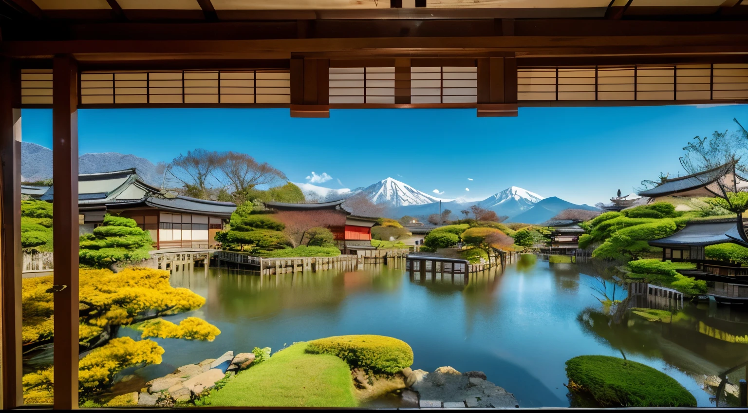 Scenery of the old Japan