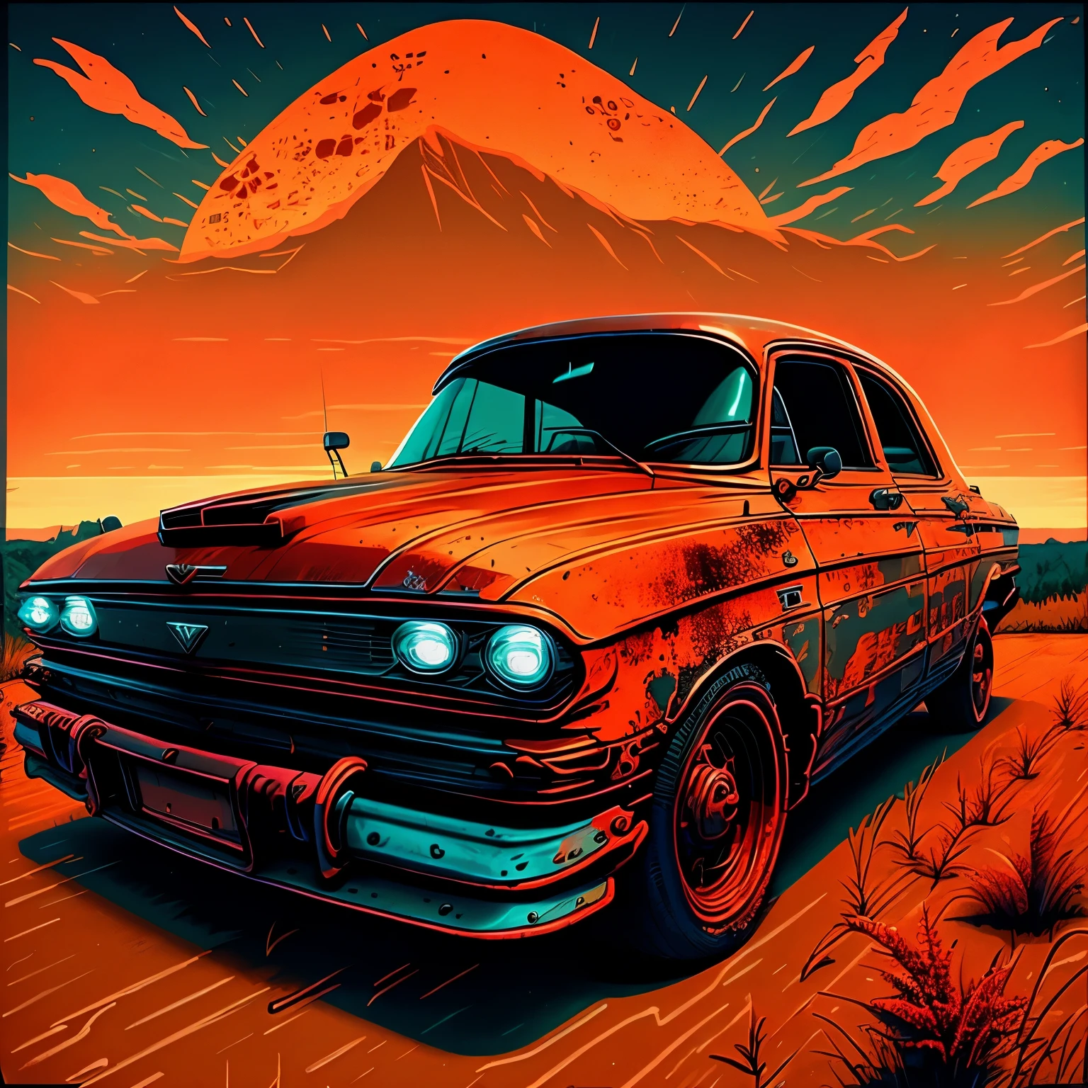 Rusty car