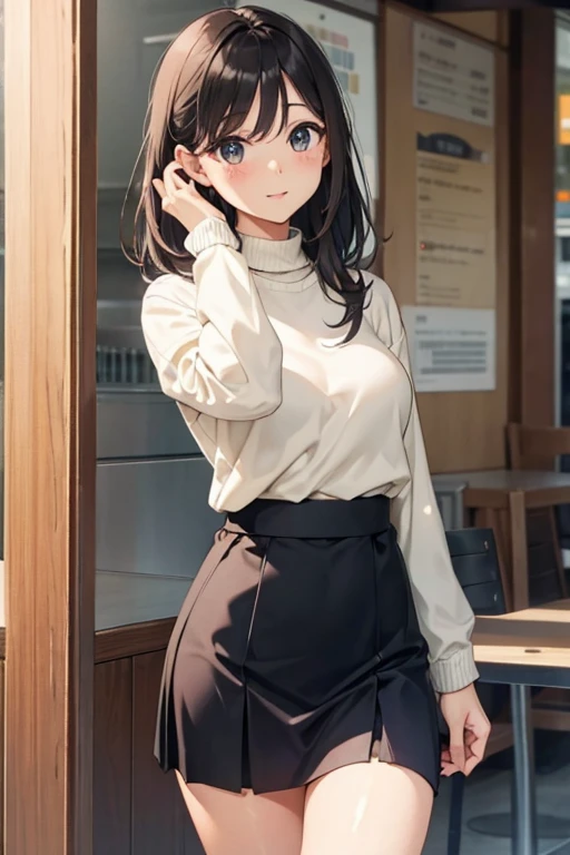 knit、Tight Skirt、Beauty、30 years old