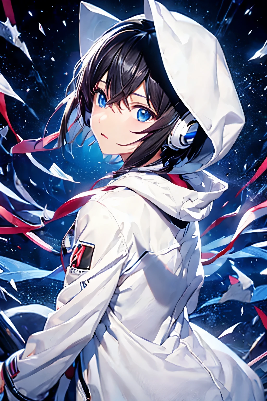 short hair、no hood