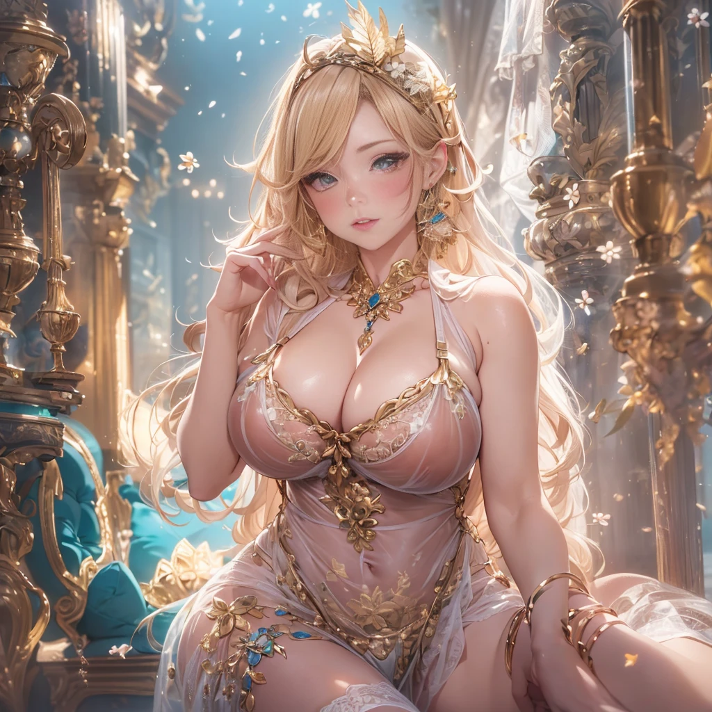 beautiful美しさ, 3D two-dimensional, rich, blonde, skirt, stockings, high heels, poison、star、star、(Highly detailed CG Unity 8K wallpaper),(masterpiece), (最high quality), (Super detailed), (best illustrations),(best shadow), (sharp eyeliner, eye shadow, fine eye:1.1), (超High resolution,realistic,最high quality,realistic),(8K,RAW photo,最high quality,マstarプル),mature woman、sensual curves、huge breasts、thighs、bubble、お尻のmasterpiece, 最high quality, Super detailed, full body shot, mature woman, beautiful mature woman, nightgown and underwear, enchanting smile, thick lips, Chubby lips, blush, looking at the viewer, provocative expression, beautiful髪型, cleavage, Plump、curvy hips、attractive face、sexy lingerie、an inviting gaze、Expression of emotions、Lewd underwear、(((erotic see-through lingerie set)))、Standing position、gorgeous accessories 、big breastsの女性, bare shoulders, golden hair, colored feather, metal ornaments, colored flowers, particle, light, (masterpiece, 最high quality, 最high quality, official art, beautiful and aesthetic:1.2), (1 girl:1.3), very detailed,(fractal art:1.1),(colorful:1.1)、(flowers:1.3),most detailed,(zentangle:1.2), (dynamic pose), (abstract background:1.3), (shiny skin), (lots of colors :1.4), ,(earrings:1.4), (feather:1.4),masterpiece, 最high quality, Super detailed, 30~40 years, full body shot, beautiful 、various hairstyles,gold headband,plump breasts,beautiful butt,greek clothing,Tulle covers the breasts,perfectly proportioned, detailed clothing details,marble,god statue,cinematic lighting, film grain, 8K, masterpiece, Super detailed, high detail, high quality, High resolution,(((NSFW:1.2)))、exposed chest、Openwork decoration,(((see through dress)))、(((解剖学的に正しいbody))) , 最high quality, Super detailed, (((Lewd underwear)))、raise your butt, from below, (((R-18)))、Hakari、thighs, big breasts, Are standing, cowboy shot, blush, (((1 girl))), (masterpiece:1.3), (High resolution), (8K), (very detailed), perfect face, Nice eye and face, (((最high quality))), (Super detailed), detailed face and eye, (alone), High resolution、beautifuleye,(((sexy pose)))、(((整ったbig breasts)))、((beautiful eye))、luxury、(((超High resolution)))、(((detailed description)))、(((ぽっちゃりbody型)))、(((解剖学的構造に一致したbodyの部位)))、beautiful長いまつ毛、バランスのとれたbody型,2 feet、Just the right size for your legs and arms、Fishnet tights、glamorous、(((Clear white and black eye)))、lipstick、Sparkling、(Undistorted face, eye, body)、jewelry、gem、(長くカールしたbeautifulまつ毛)、(((バランス良いbeautiful胸)))、(transparent, Exquisite skin:1.2)、(((完璧なglamorousボディー)))、actress face、Super beautiful、Cute smile、Healing beauty