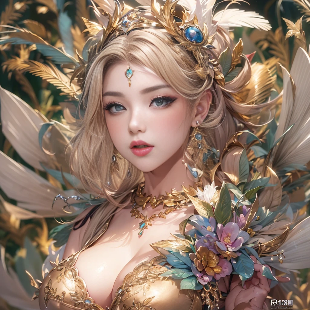 beautiful美しさ, 3D two-dimensional, rich, blonde, skirt, stockings, high heels, poison、star、star、(Highly detailed CG Unity 8K wallpaper),(masterpiece), (最high quality), (Super detailed), (best illustrations),(best shadow), (sharp eyeliner, eye shadow, fine eye:1.1), (超High resolution,realistic,最high quality,realistic),(8K,RAW photo,最high quality,マstarプル),mature woman、sensual curves、huge breasts、thighs、bubble、お尻のmasterpiece, 最high quality, Super detailed, full body shot, mature woman, beautiful mature woman, nightgown and underwear, enchanting smile, thick lips, Chubby lips, blush, looking at the viewer, provocative expression, beautiful髪型, cleavage, Plump、curvy hips、attractive face、sexy lingerie、an inviting gaze、Expression of emotions、Lewd underwear、(((erotic see-through lingerie set)))、Standing position、gorgeous accessories 、big breastsの女性, bare shoulders, golden hair, colored feather, metal ornaments, colored flowers, particle, light, (masterpiece, 最high quality, 最high quality, official art, beautiful and aesthetic:1.2), (1 girl:1.3), very detailed,(fractal art:1.1),(colorful:1.1)、(flowers:1.3),most detailed,(zentangle:1.2), (dynamic pose), (abstract background:1.3), (shiny skin), (lots of colors :1.4), ,(earrings:1.4), (feather:1.4),masterpiece, 最high quality, Super detailed, 30~40 years, full body shot, beautiful 、various hairstyles，gold headband，plump breasts，beautiful butt，greek clothing，Tulle covers the breasts，perfectly proportioned, detailed clothing details,marble，god statue，cinematic lighting, film grain, 8K, masterpiece, Super detailed, high detail, high quality, High resolution,(((NSFW:1.2)))、exposed chest、Openwork decoration，(((see through dress)))、(((解剖学的に正しいbody))) , 最high quality, Super detailed, (((Lewd underwear)))、raise your butt, from below, (((R-18)))、Hakari、thighs, big breasts, Are standing, cowboy shot, blush, (((1 girl))), (masterpiece:1.3), (High resolution), (8K), (very detailed), perfect face, Nice eye and face, (((最high quality))), (Super detailed), detailed face and eye, (alone), High resolution、beautifuleye,(((sexy pose)))、(((整ったbig breasts)))、((beautiful eye))、luxury、(((超High resolution)))、(((detailed description)))、(((ぽっちゃりbody型)))、(((解剖学的構造に一致したbodyの部位)))、beautiful長いまつ毛、バランスのとれたbody型,2 feet、Just the right size for your legs and arms、Fishnet tights、glamorous、(((Clear white and black eye)))、lipstick、Sparkling、(Undistorted face, eye, body)、jewelry、gem、(長くカールしたbeautifulまつ毛)、(((バランス良いbeautiful胸)))、(transparent, Exquisite skin:1.2)、(((完璧なglamorousボディー)))、actress face、Super beautiful、Cute smile、Healing beauty
