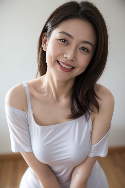 neat college girl、petite person、(Long white silk camisole、white panties)、Outside the field、(Slimed、small tit、flat boobs、small tit)、Photorealsitic、detaileds, Skin Texture, ultra-detailliert、Delicate and sexy collarbone、A smile、Super Detailed Face、Detailed lips、A detailed eye、二重まぶた、10years old girl、((Nipple bumps、Wet White Sheer Camisole))、Squatting and peeing
