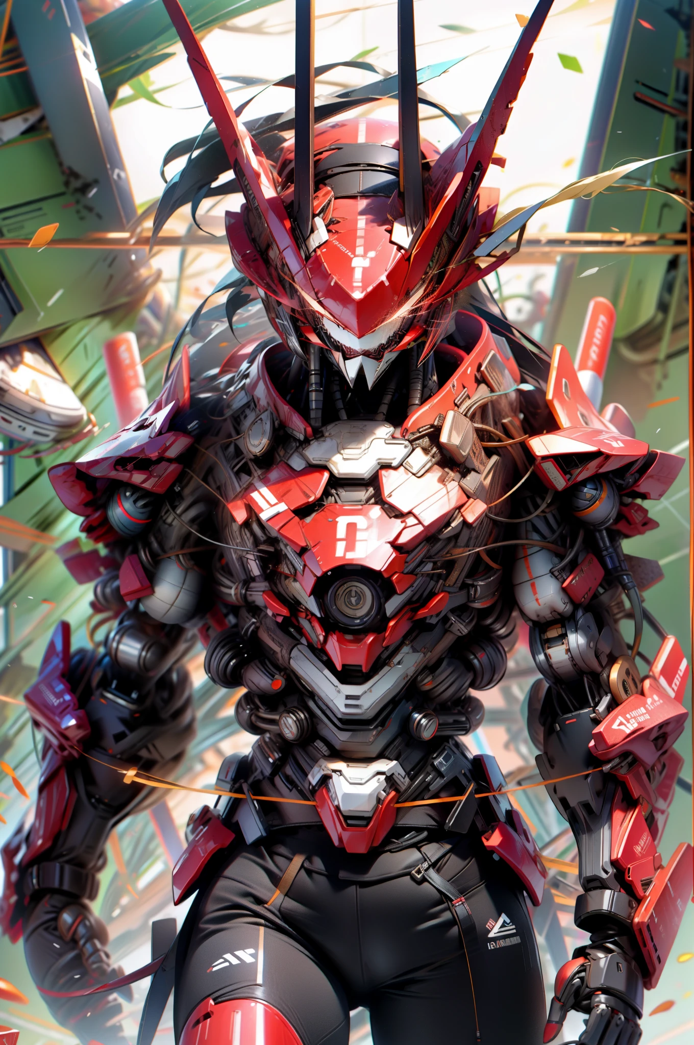 8K resolution，red energy bar