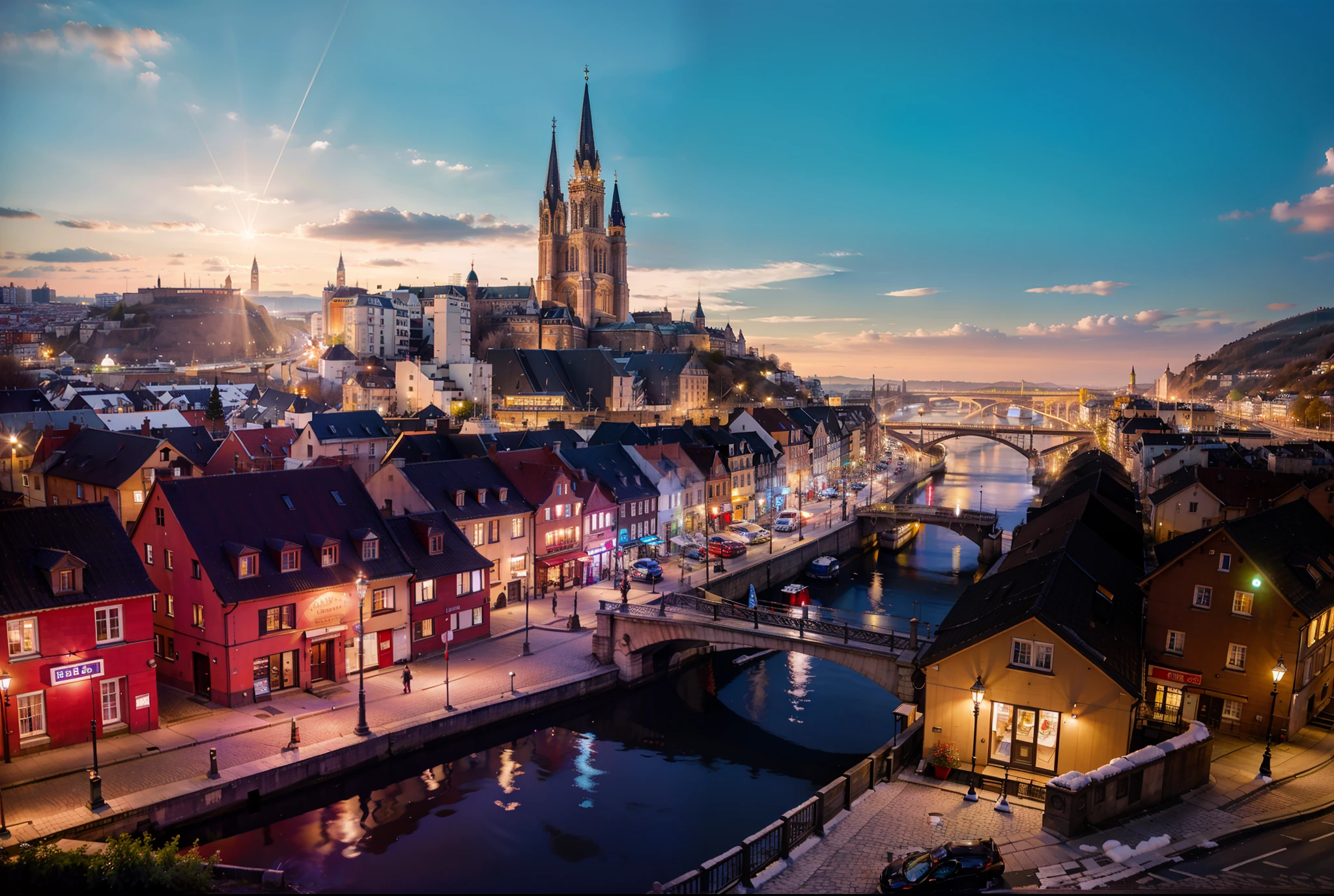 nothern european city, 8k