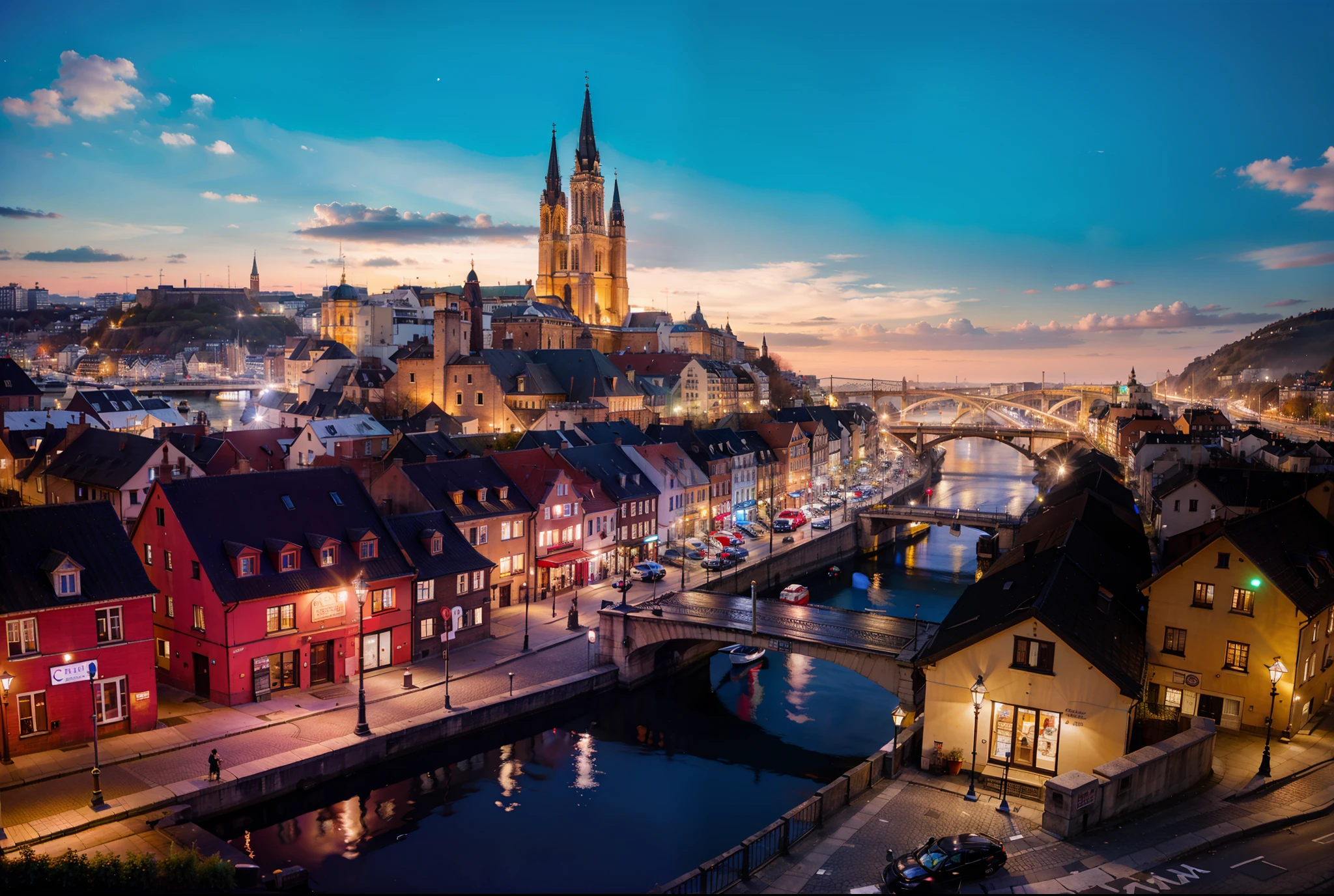 nothern european city, 8k