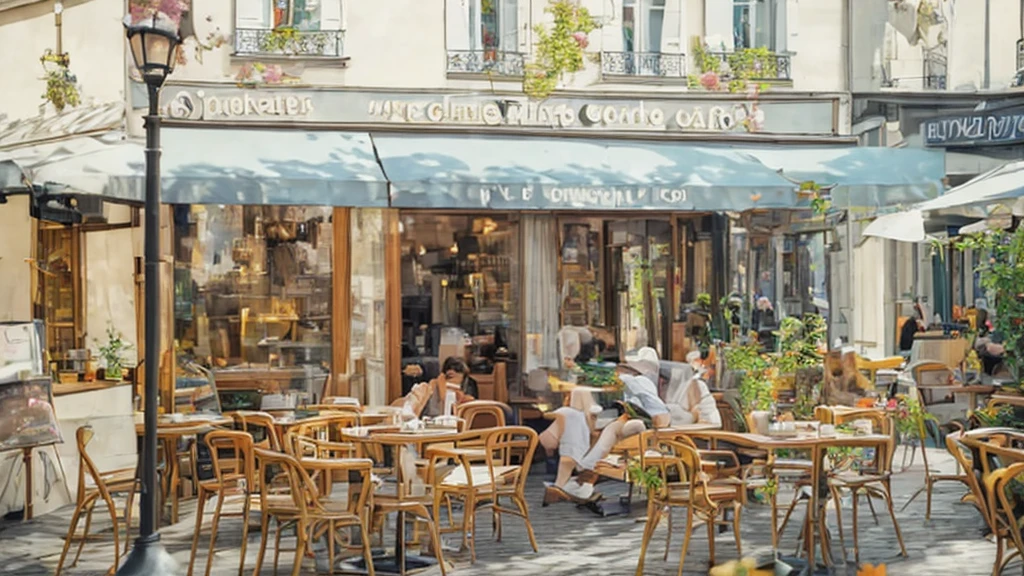 Morning Paris Cafe - Relaxing Instrumental Music with Outdoor Coffee Shop Ambience for Happy Day