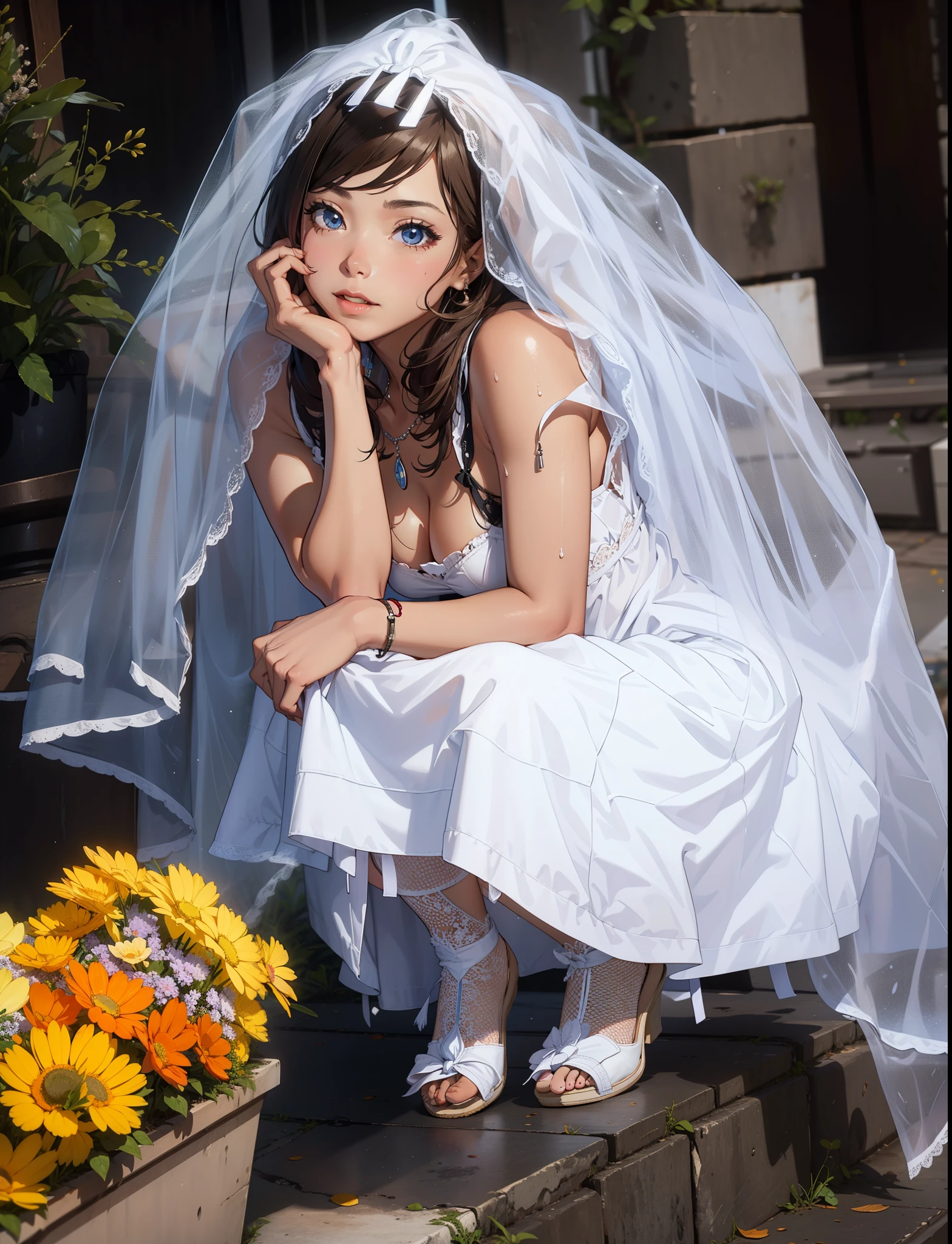 (extremely detailed CG unity 8k wallpaper), (masterpiece), (best quality), (ultra-detailed), (best illustration), (best shadow), (absurdres),
BREAK
girl, sweat, steam, medium breast, nsfw, light smile,