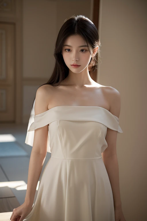 (best quality,actual:1.37),renaissance minimalism,beautiful girl,meticulous的眼睛居中乳沟微妙的调色板,meticulous,Wonderful atmosphere,glowing light,Soft light and shadow,vivid emotional descriptions,Timeless elegance,Meticulous attention to detail,Fine and delicate texture,of composition,Understated beauty,Art,peaceful environment,A unique perspective.