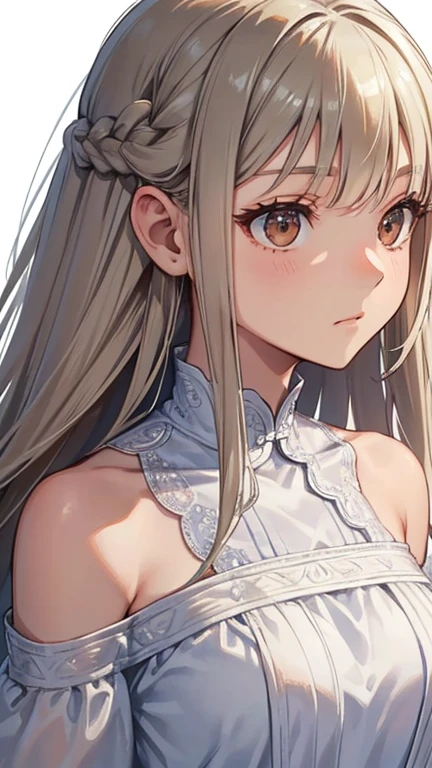 Anime. Girl. . Slave. Ssbbw. White hair. Long hair. Blue eyes. Beautiful eyes. Slave collar. Shackles. Dirty tunic. Ugly panties. Torn panties. Torn tunic. Cold. Runny nose. Nasal mucus. Snot. Sneeze. Sneeze snot. To fart. Pee. Poop. She sneezed. Farted. I peed myself. I crap myself. Scat. Standing. Full body. Snot flows from the nose.