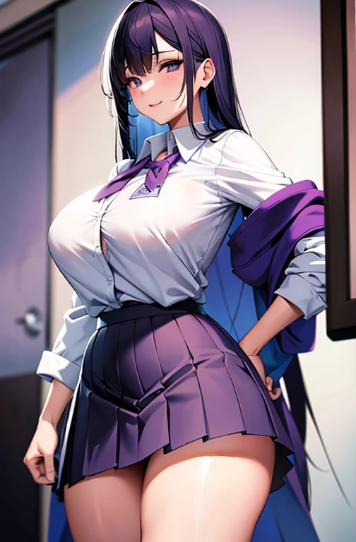 High school girl in white blouse and purple checked skirt, purple checked skirt, long black hair untied, pinched eyes, long lashes, well-styled and rather large breasts, white underwear and skirt rolled up, pose emphasizing big, naughty big, naughty thighs, naughty anime style, beautiful anime schoolgirl, surreal , surreal , seductive anime girls, realistic schoolgirls, big emphasis, naughty anime style, naughty thighs, naughty thighs, smooth anime cg art, surreal girls, seductive anime girls, lifelike schoolgirls, smooth anime CG art, anime girls, beautiful anime schoolgirls, beautiful anime girls, beautiful charming anime teenage girls, naughty anime style, photorealistic anime girl rendering, beautiful girl strangled from behind, beautiful girl strangled from behind,