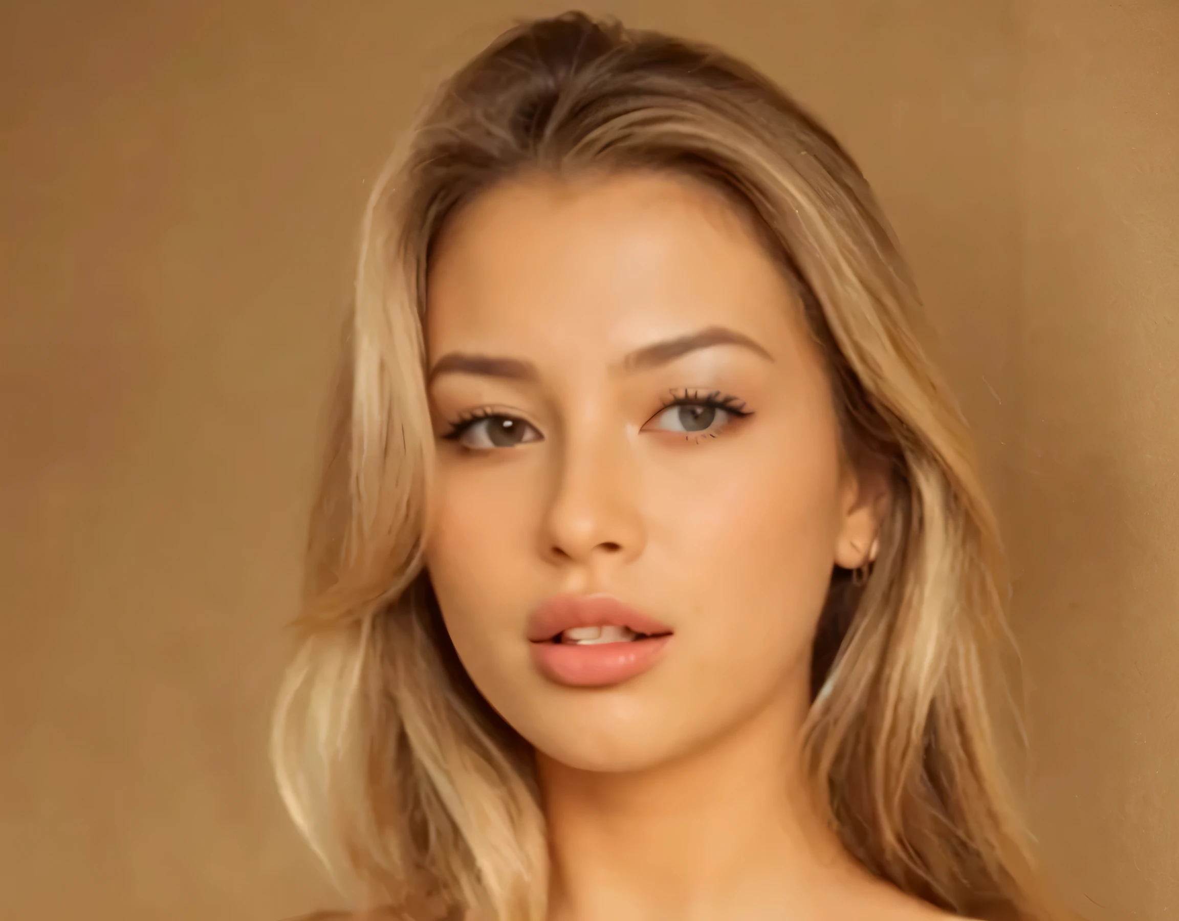 Create a similarly beautiful face with your mouth closed