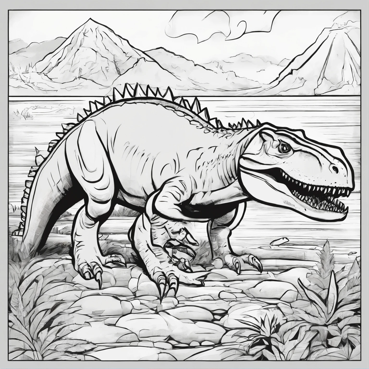dinosaurios para colorear