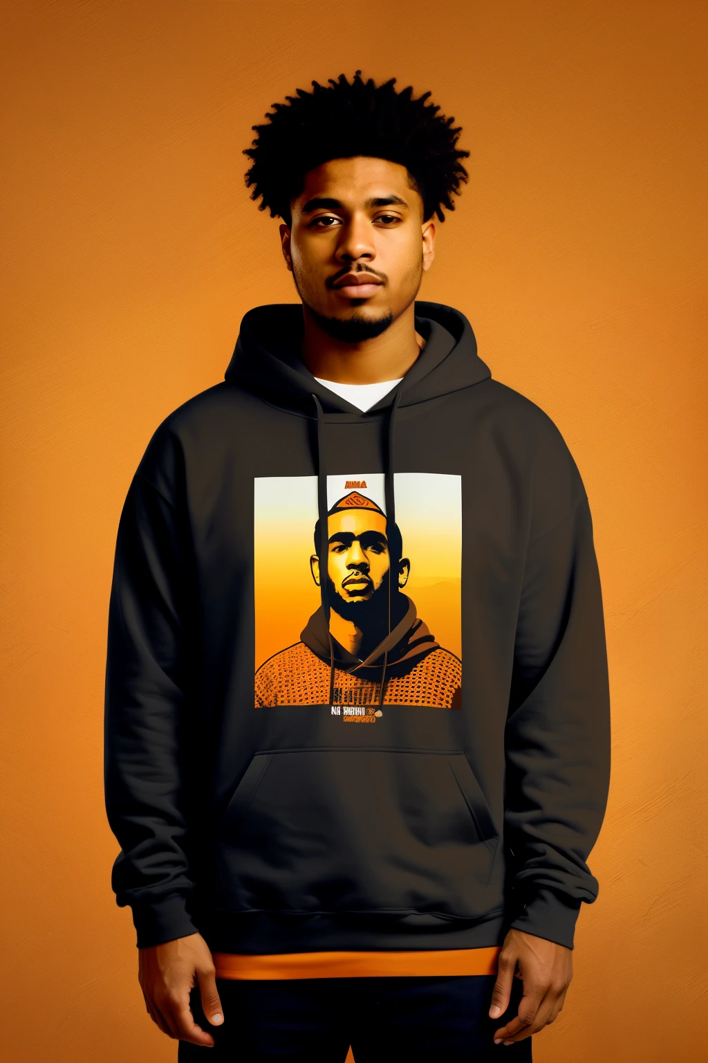 RAW photo in sequence, uma imagem de um rapper consintente com estilo marrom, vestindo camiseta de capuz hoodie escuro, em local escuro com efeito de luzes, chant cover, imagem para Music album, Maximum details, tamanho de album song 1280x1366 px, textura, template, chant, Music album, digitais, desenho animado, realista, microfone, mesa, muitas folhas, ambiente neblinoso, Music album 1280x1366 px.

A consciously brown