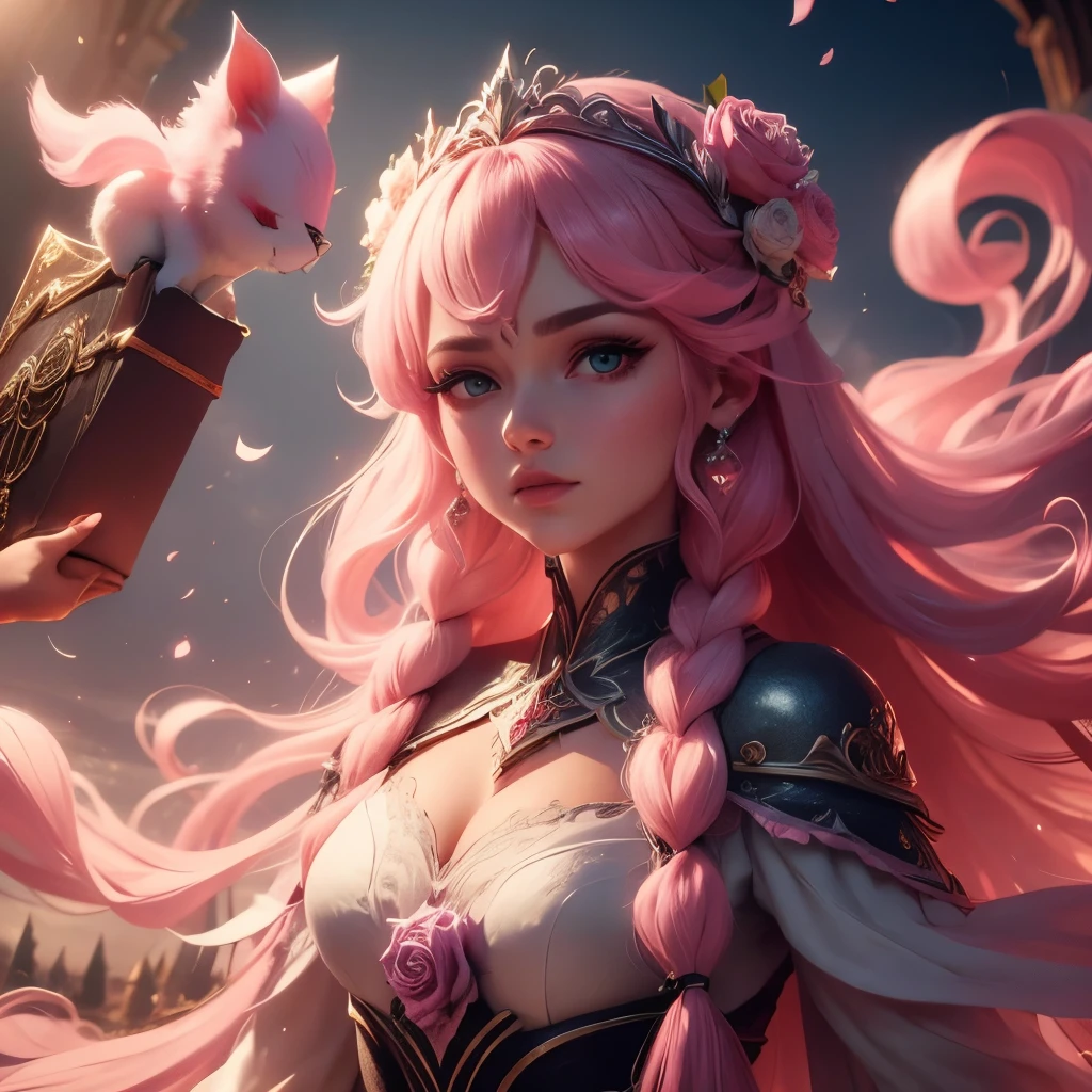 Elsa-RoseQuart Fusion, mesclando modelos
Melting, ((usando ropas de Rose Quartz+usando
ropas de Rose Quartz + segurando o caja do))
(ropas vermelhas+ detalles rosados + capa preta), dentro de un castillo, 1girl, character, woman, famale,
Rostro apavavorada, (master par 1,2),(malhor qualidade: 1,2)((pose de luta)), ((campo de va talla))
Cinematic, ojos perfecto, pelo, perfecto, perfest lighting,
Sorrir, Luz, cor, pele, texturizado, detalle, belleza, maravilla ultra detallado, rostro perfecto 