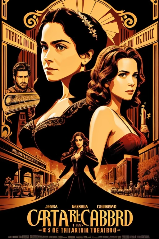 UM CARTAZ DE CINEMA, CARTAZ DE TEATRO,ALTA QUALIDADE