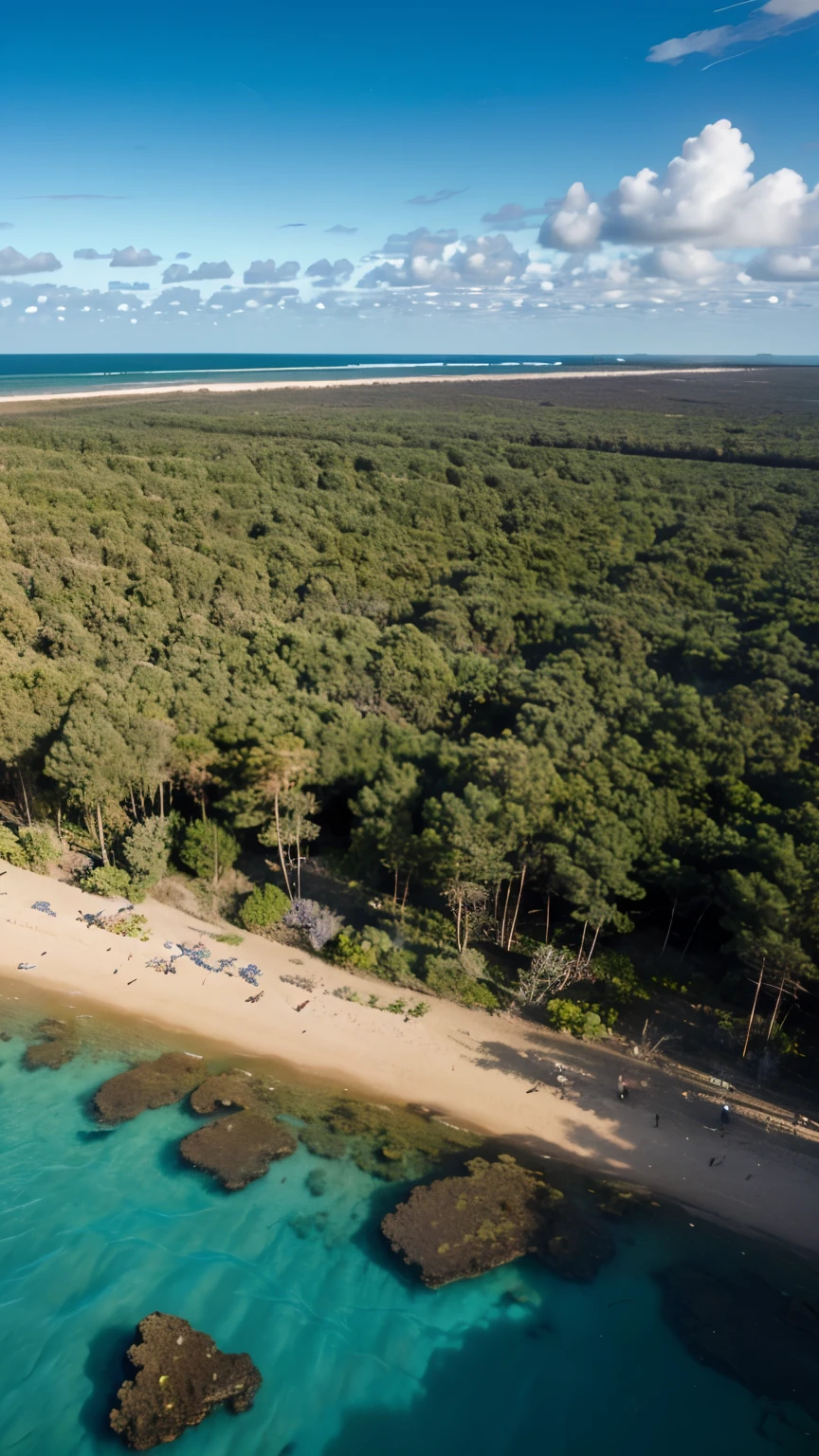 Great brarier reef, view great brarier reef, realistic